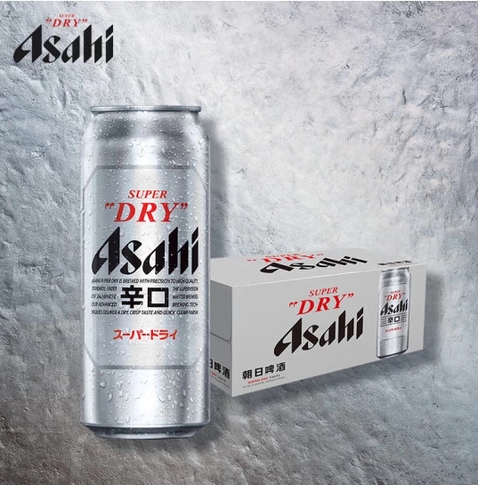 现货！新日期整箱Asahi朝日啤酒生啤辛口超爽500ML*24罐装整箱