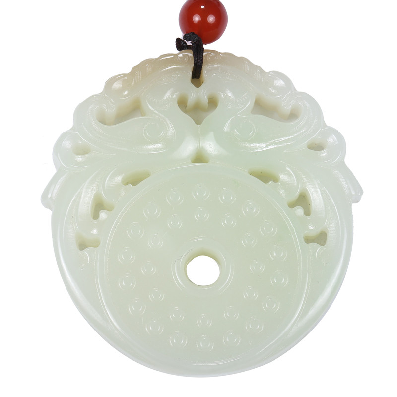 【仿古凤牌】和田玉白玉挂件 47.82g