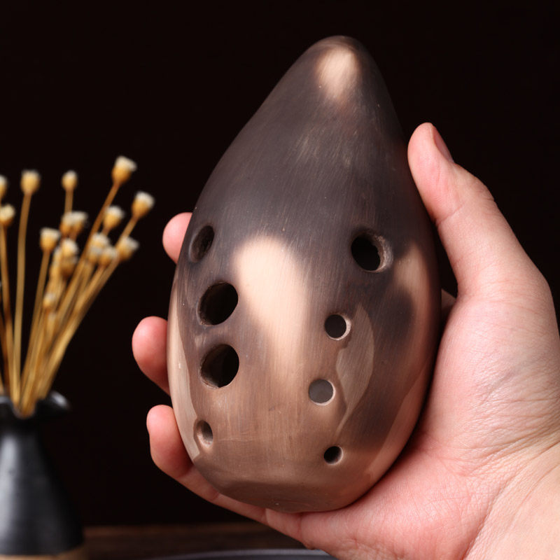 云新十孔满口埙专业演奏独奏埙陶埙乐器熏学生成人埙陶埙水滴形