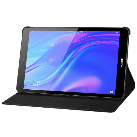 华为荣耀平板5 8.0英寸原装皮套翻盖支架保护套保护壳防摔黑色