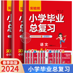 2024新版实验班小升初小学毕业总复习语文人教通用版数学英语译林版考前冲刺名校必备方案六年级升学初中知识梳理真题卷春雨RJ