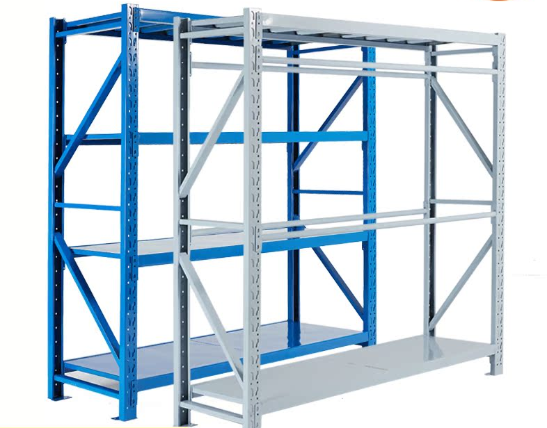 仓储货架仓库中型展示架库房重型商用置物架铁架加厚多层车库物架
