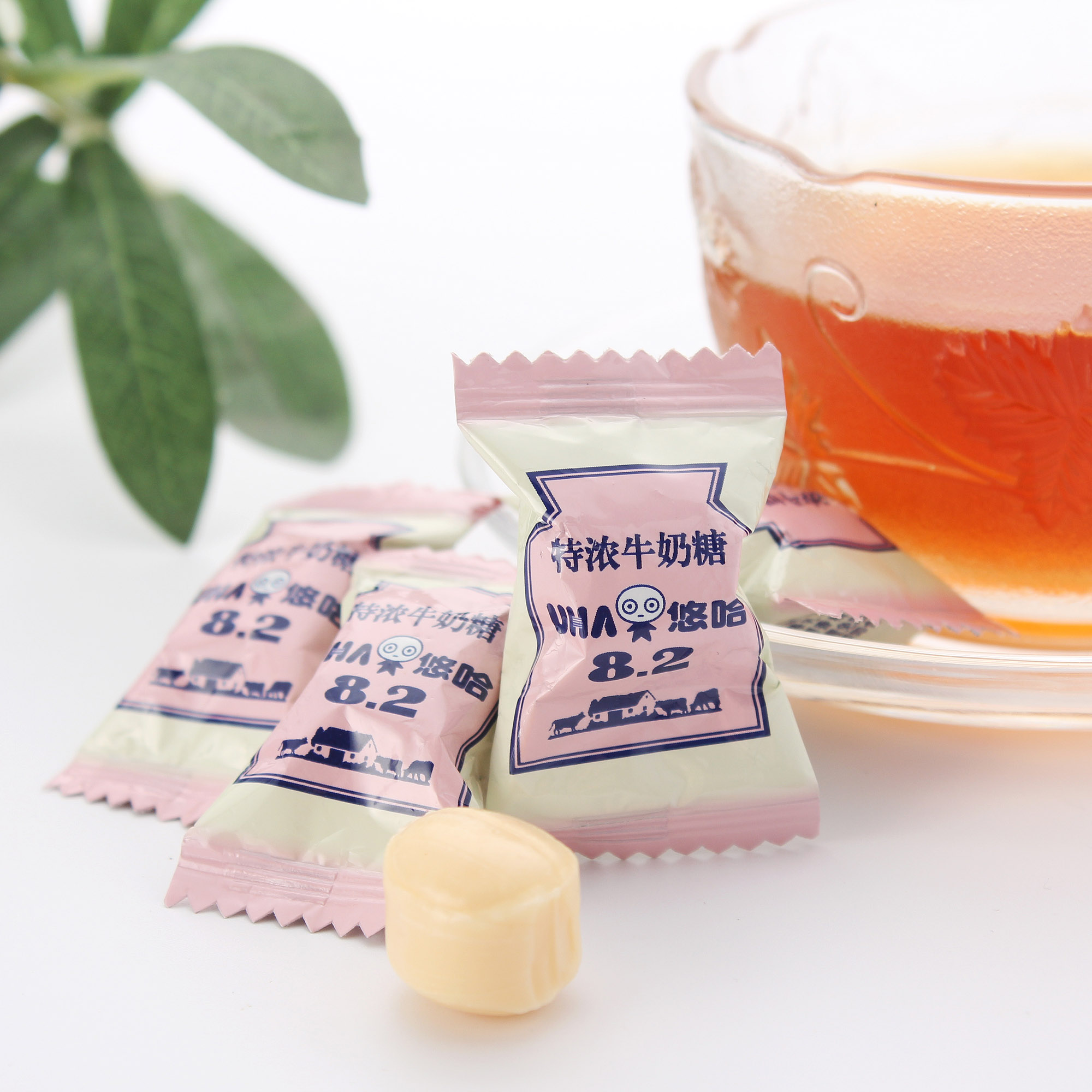 悠哈特浓牛奶糖_uha/悠哈特浓牛奶硬糖500g100颗结婚庆喜糖果休闲散装