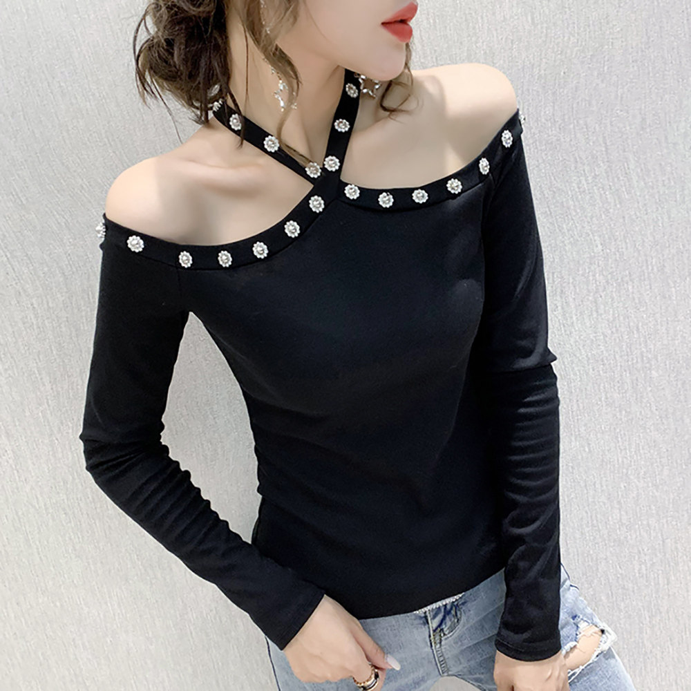 铆钉上衣女潮性感