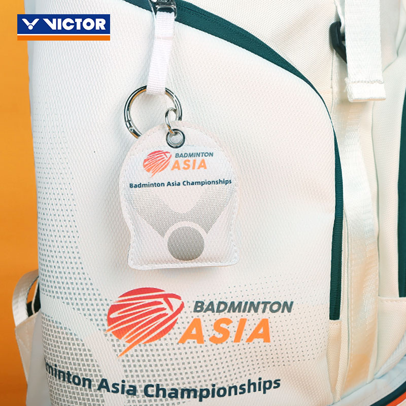 威克多VICTOR胜利PG6008BAC羽毛球包挂件钥匙扣2024亚锦赛纪念款