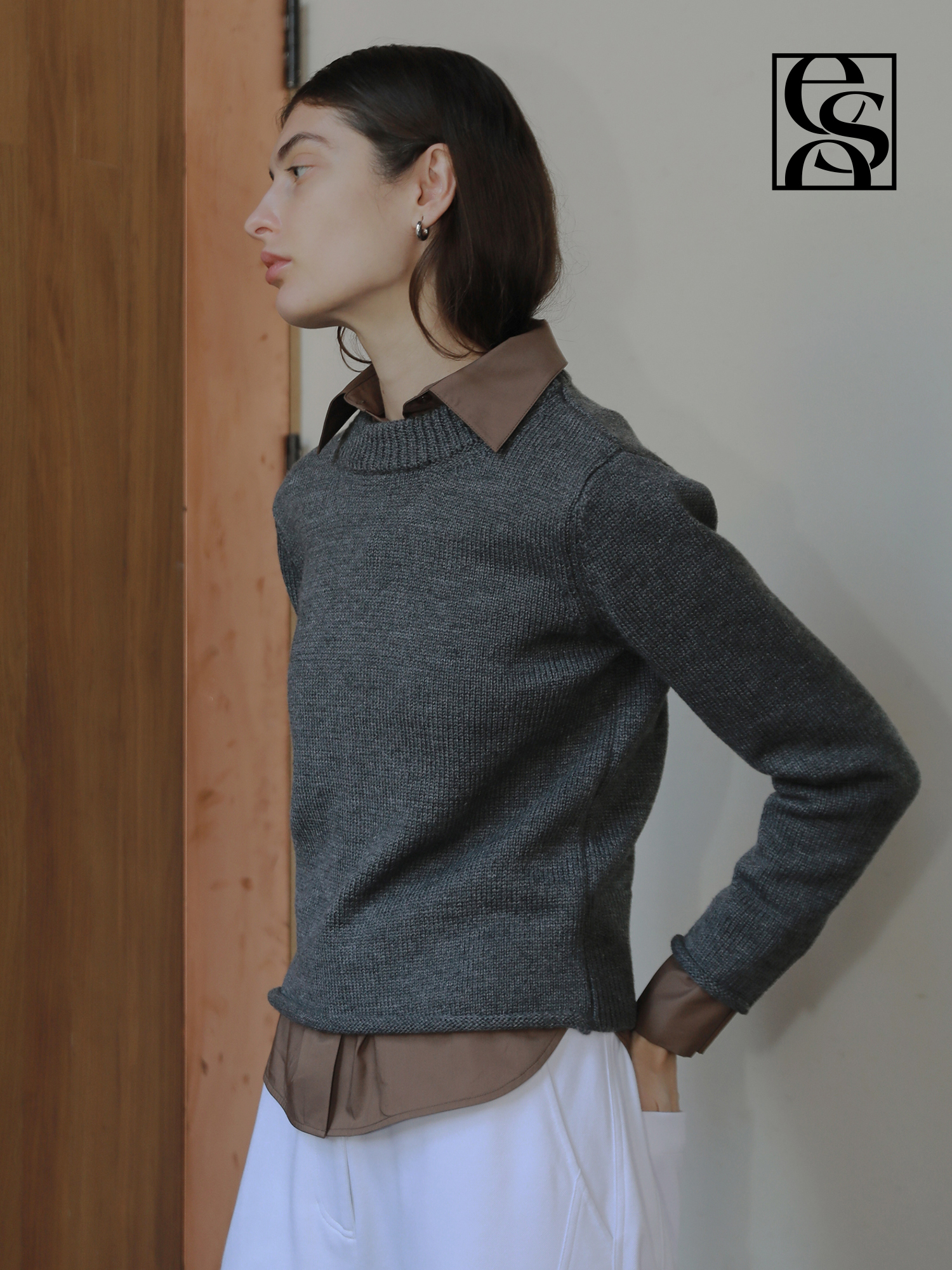 ESALSO 迷你风挺括小毛衣 Mini-style Wool Sweater