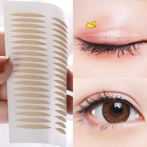 双眼皮贴隐形自然蕾丝网纱超粘肤色透明无痕防水持久纤维条仙女帖