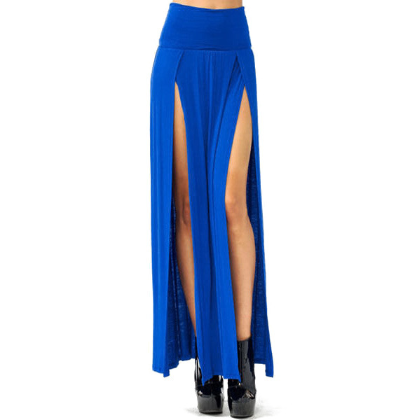 Women split high waist skirt 高腰半身裙 女士正面开口拖地长裙在类目 女装/女士精品, 半身裙中 - 来自Buy2taobao.com提供专业的淘宝代购服务