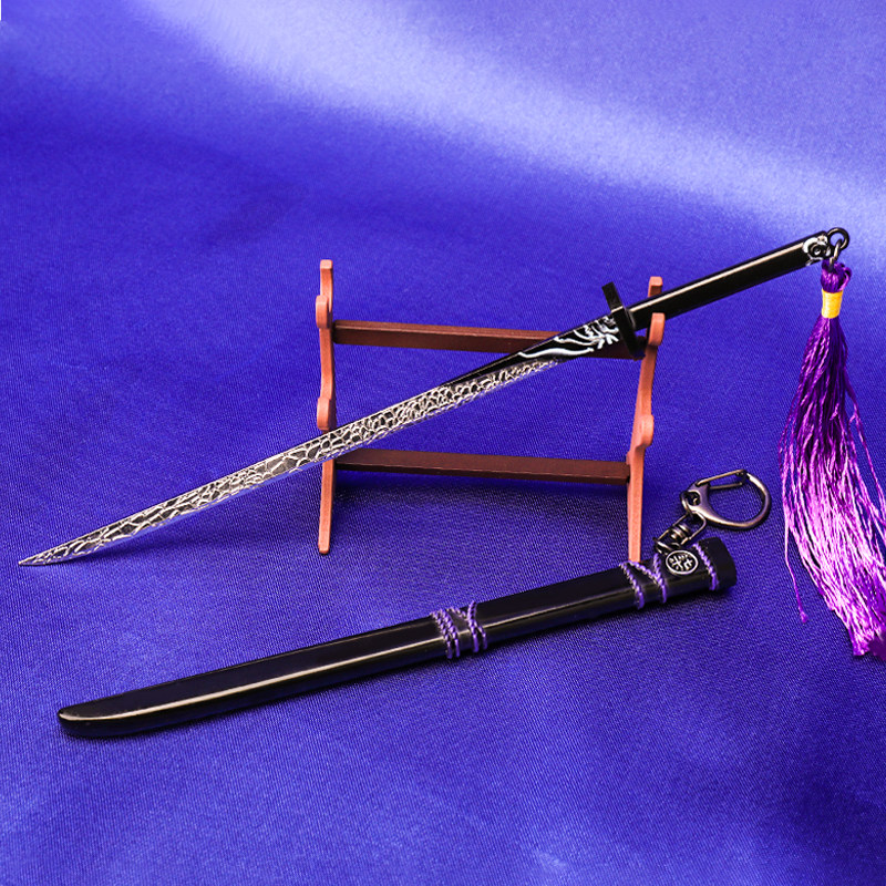 暗影刺客伍六七魔刀千刃金属1米柒567长的发光大号木剪刀玩具手办