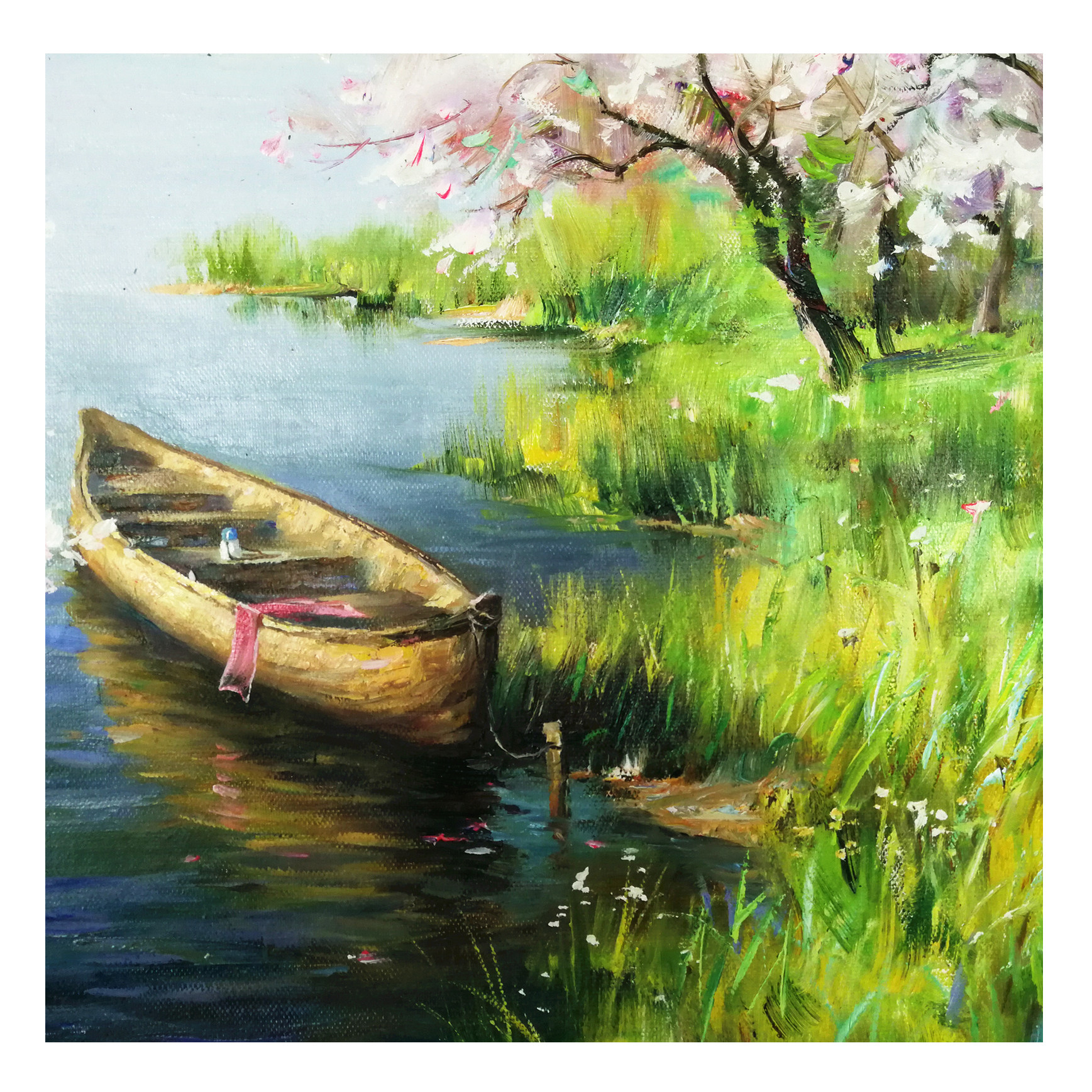 (朝鲜)精品 功勋画家 韩光勋《桃花源》万寿台创作社 星朝画廊