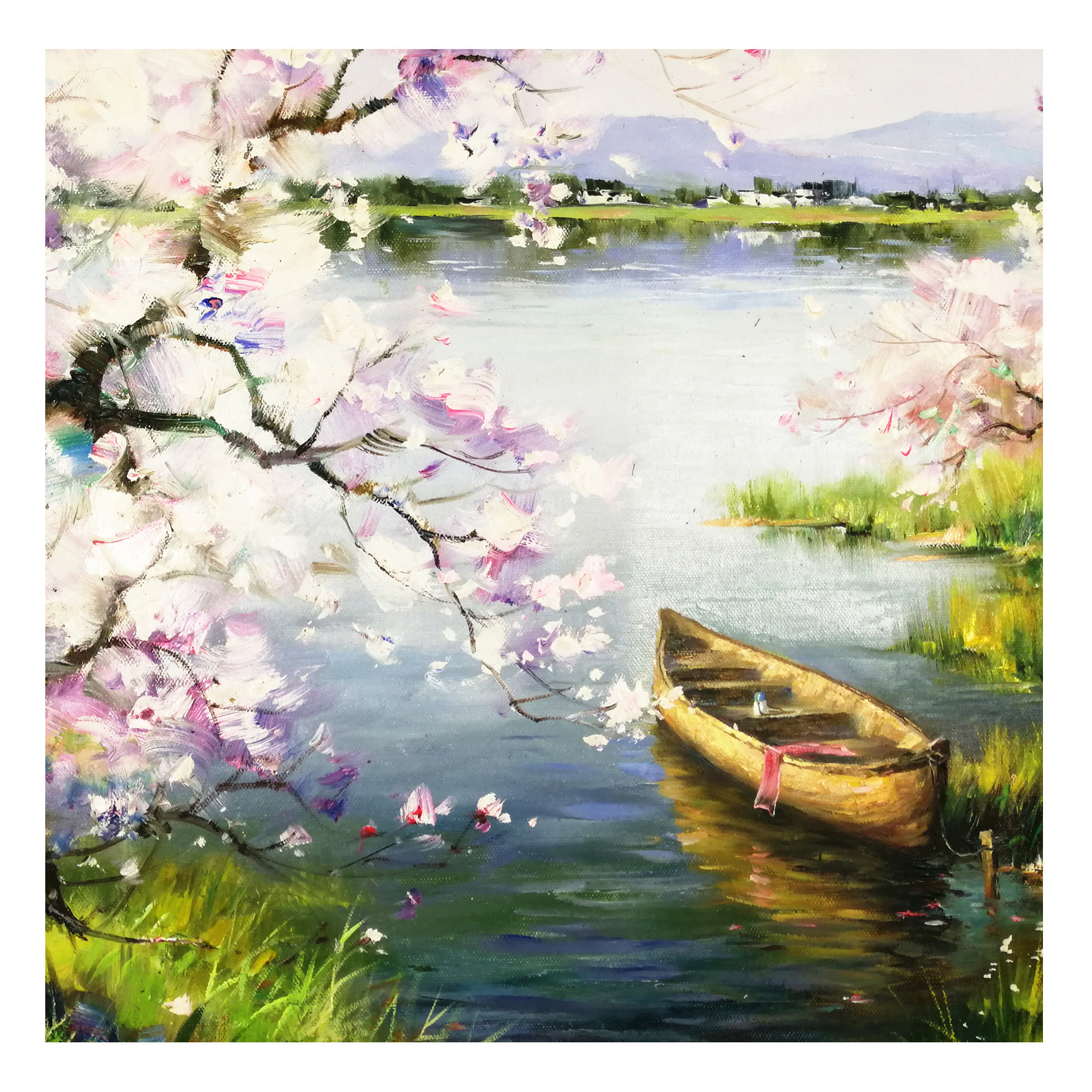 (朝鲜)精品 功勋画家 韩光勋《桃花源》万寿台创作社 星朝画廊