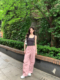 alex stevens夏季美式工装裤阔腿裤女宽松雅痞拖地运动长裤子潮
