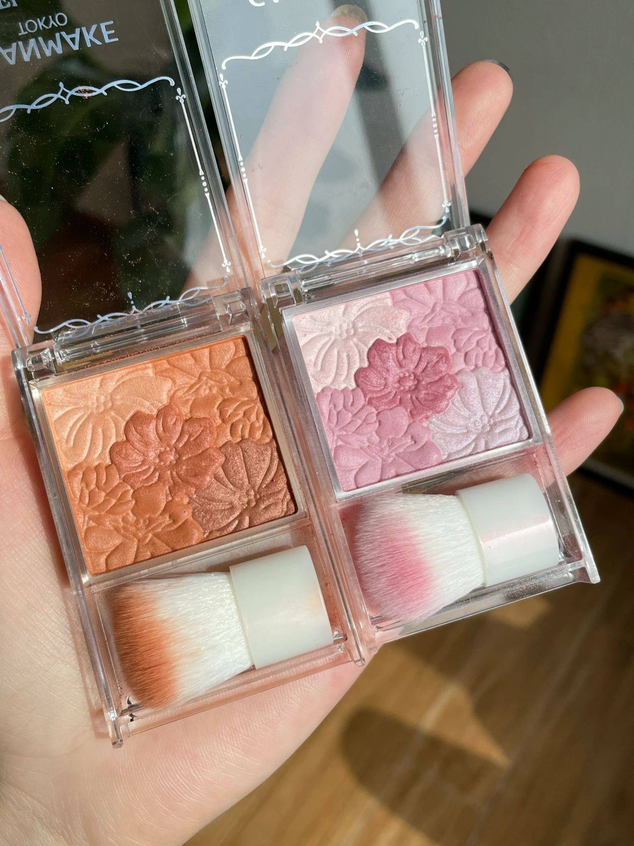 日本canmake/井田砍妹五色花瓣腮红裸妆高光一体盘15#16