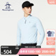 MUNSINGWEAR/万星威男士秋冬高尔夫时尚运动弹力长袖翻领Polo衫