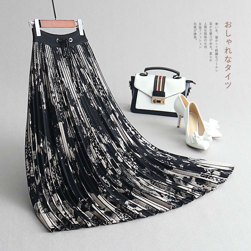 女士半身裙Women's autumn-winter pleated skirt of high waist|msdalam kategori Butik wanita / wanita, skirt - dari Buy2taobao.com untuk memberikan perkhidmatan ejen Taobao profesional membeli