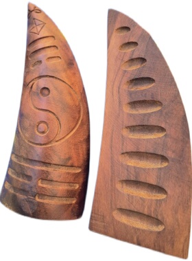 雷击枣木圣杯木卦茭杯八卦用品羊角