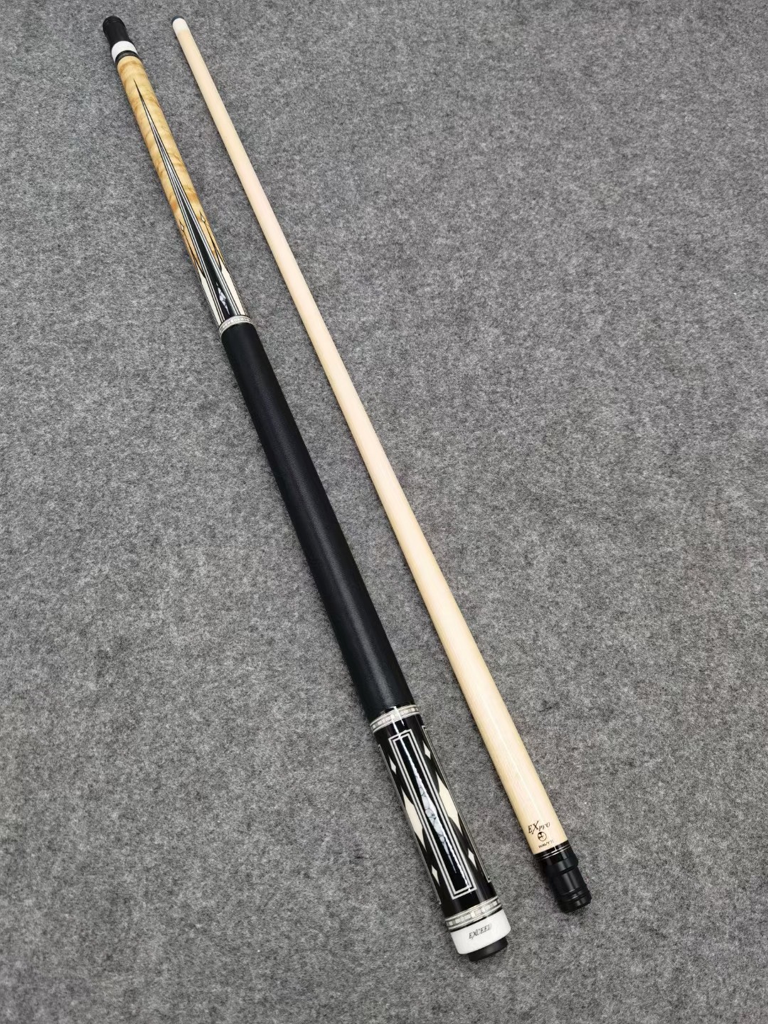 现货美兹mezz台球杆exceed二代901镶嵌插角九球杆台球杆中式八球