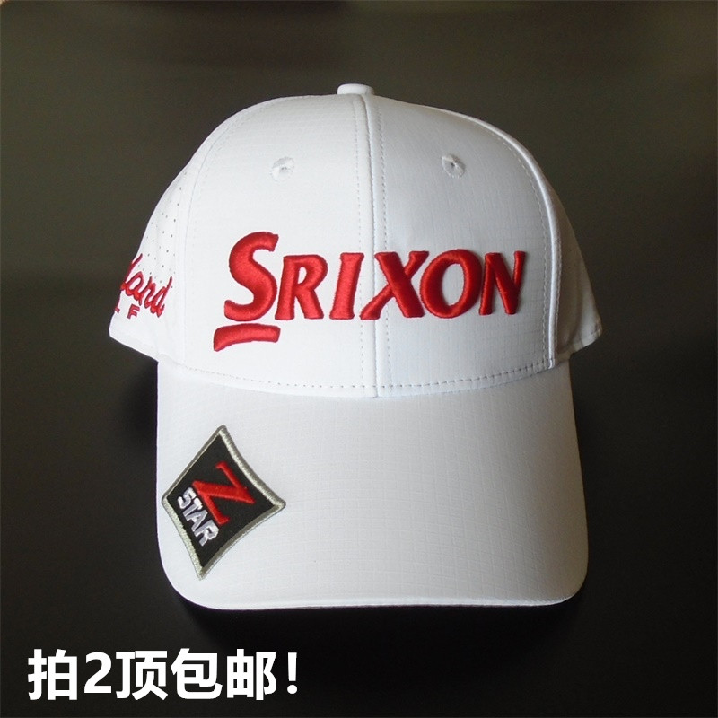 热销新款SRX高尔夫球帽子有顶网眼烧孔帽男女款遮阳防晒防紫外线