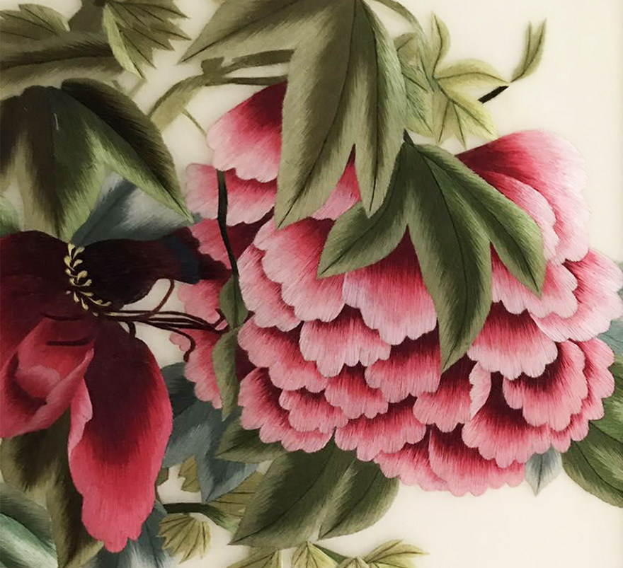 匠心刺绣《蝶恋花》精品真丝