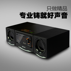 木质CD组合音响DVD机USB收音台式家庭HIFI迷你床头音箱套装EQ胎教