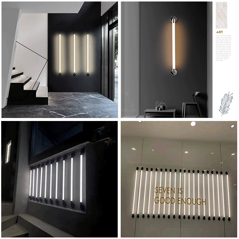 led长条形壁装墙壁装饰灯t8灯管