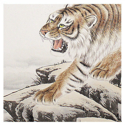 李冲《虎啸雄风》实力派画家