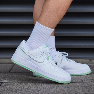 Nike耐克男女Air Force 1纯白af1空军一号低帮休闲板鞋BQ5485-700