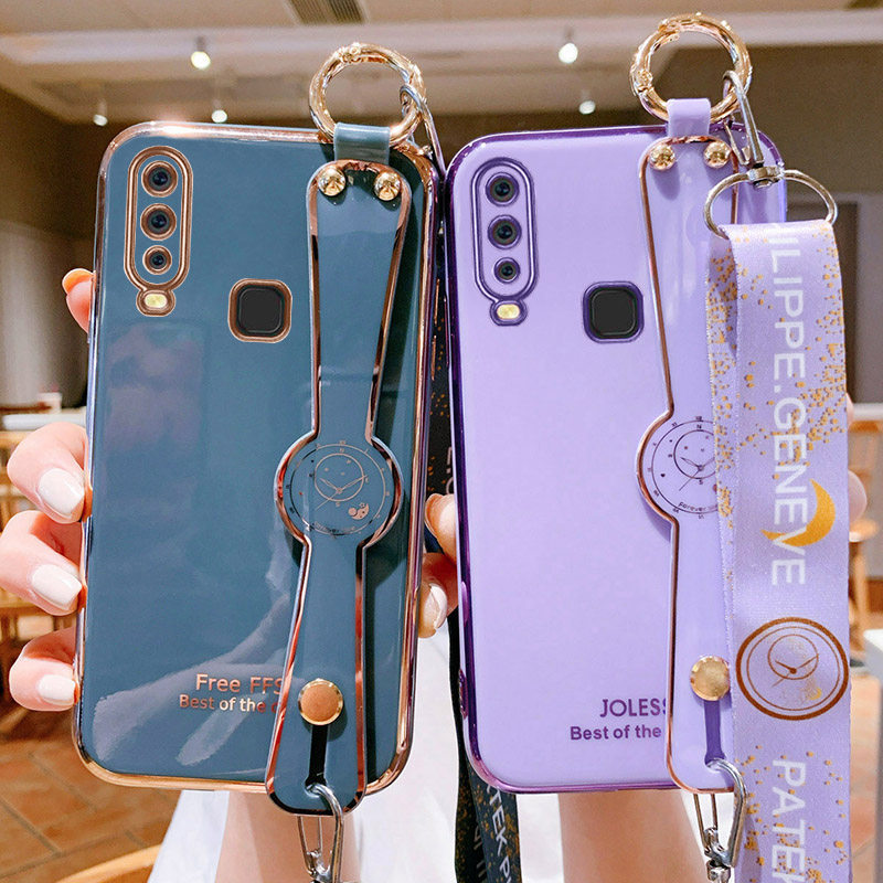 vivoy3s手机壳vivo保护y3s硅胶套腕带y3全包防摔v1901a超薄t软壳viviy