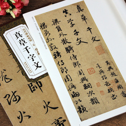 真草千字文 元 赵孟俯草书书法碑帖 赵体毛笔字帖历代碑帖 简体旁初学者入门自学临摹练习赵孟眺标准字帖集字古诗 安徽美术出版社