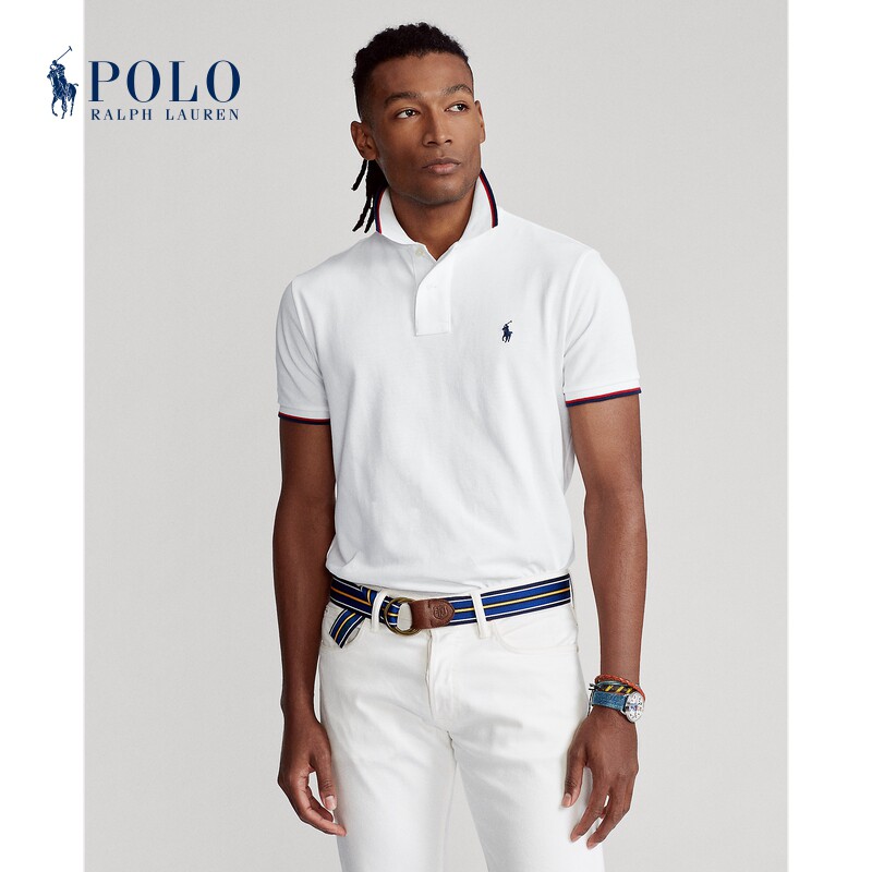 ralph lauren/拉夫劳伦男装 经典款修身网眼布短袖polo衫rl13736