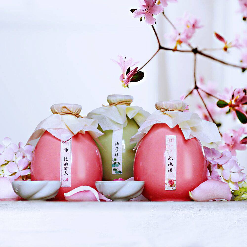 特惠 半朵悠莲酒坊花醉3瓶组合装桃