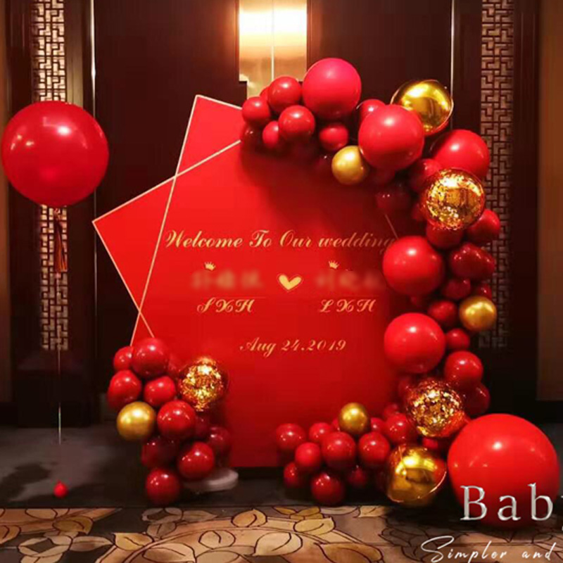 ins风订婚气球背景墙装饰场景布置浪漫求婚婚礼kt板女朋友生日