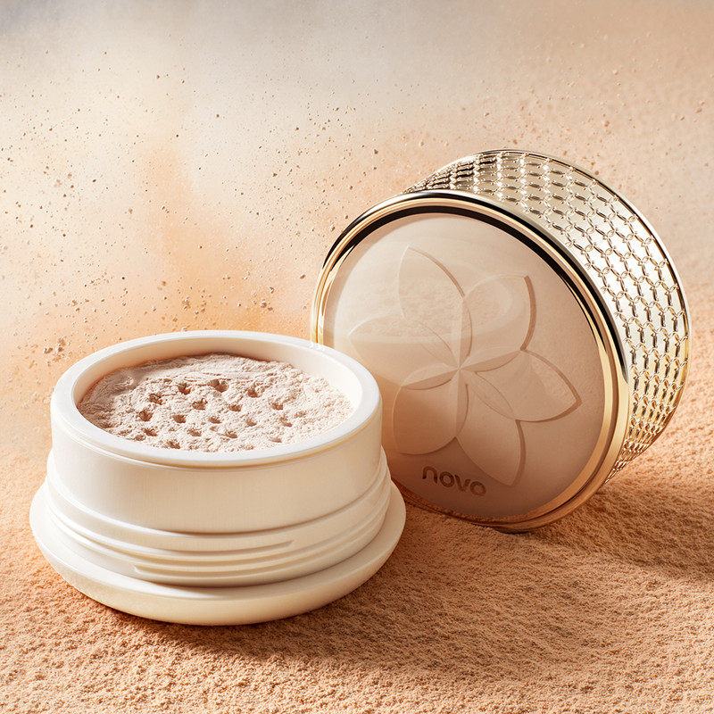 novo定妆粉散粉持久控油防水防汗不脱妆空气蜜粉遮瑕干皮油皮平价