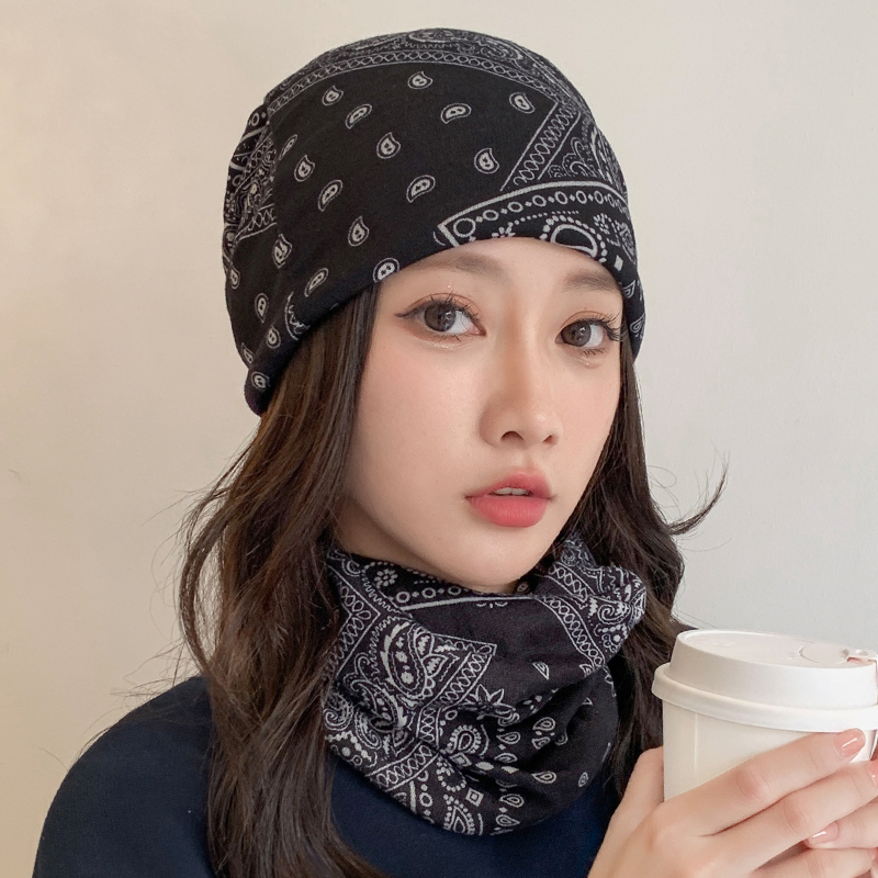 Piles cap winter Korean Edition Trend ins Bandanna keep warm Collar Versatile Scarf Baotou hat Thin sectionin the Accessories/Leather belt/Hat/Muffler , Hat category - from Buy2taobao.com to provide professional Taobao agent buy service