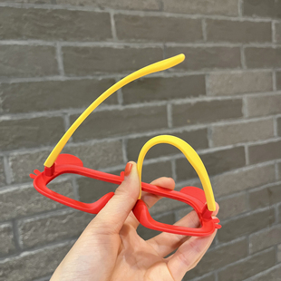 韩版儿童眼镜框软腿硅胶女童玩具眼镜可爱卡通男童无镜片墨镜潮款