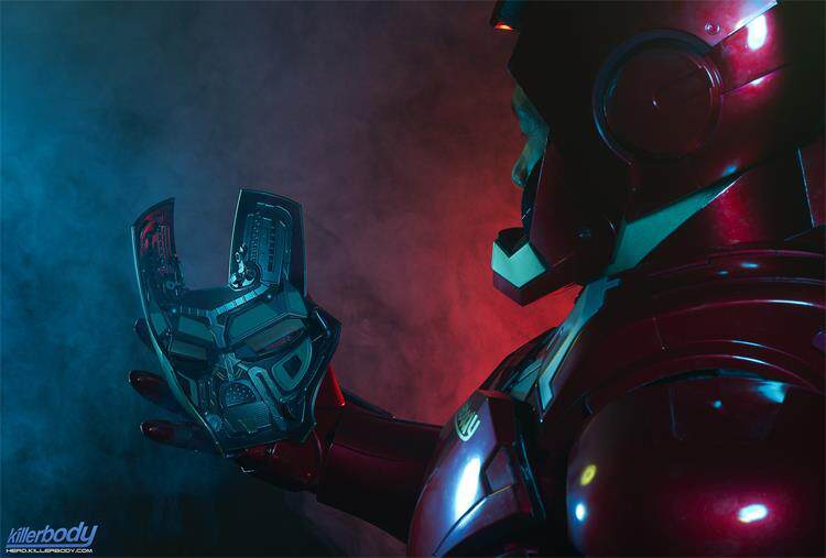 一折钢铁侠盔甲全身