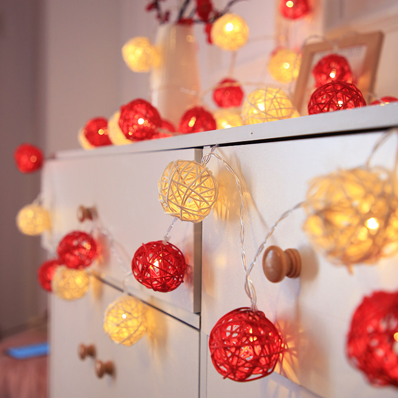 春节彩灯过年灯笼灯串新年装饰挂件串灯房间布置节日灯饰元旦挂灯