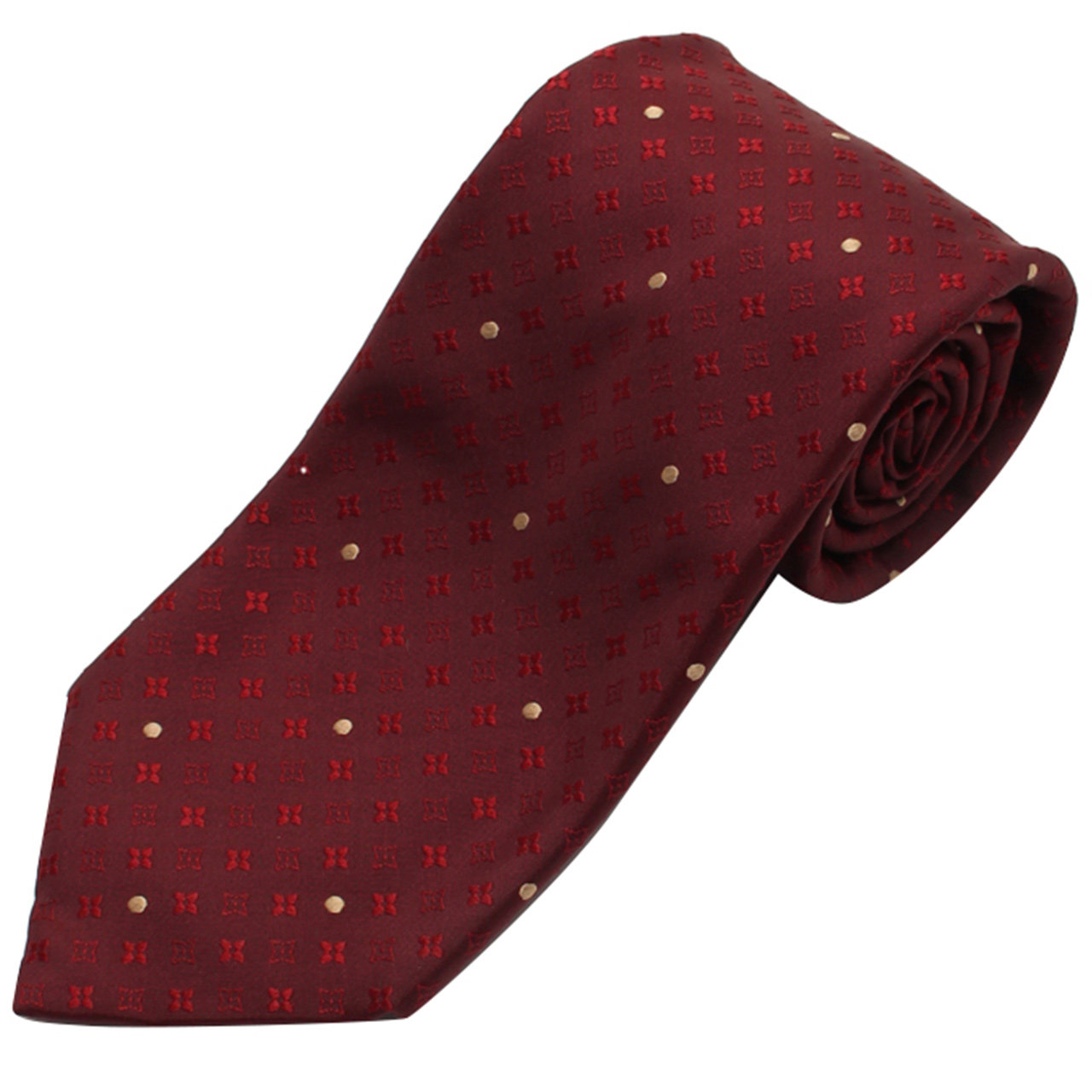 [9.5新]路易威登lv男士真丝领带暗紫红185666