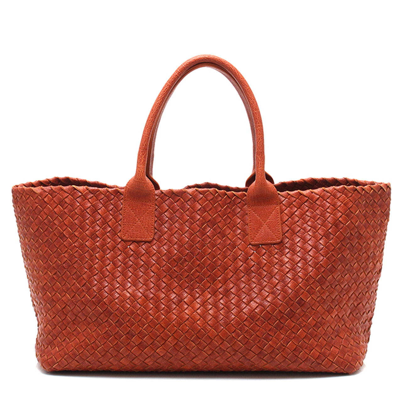 [即拍即得][9.5新]葆蝶家bv女士cabatmm托特包茶色限量款180828