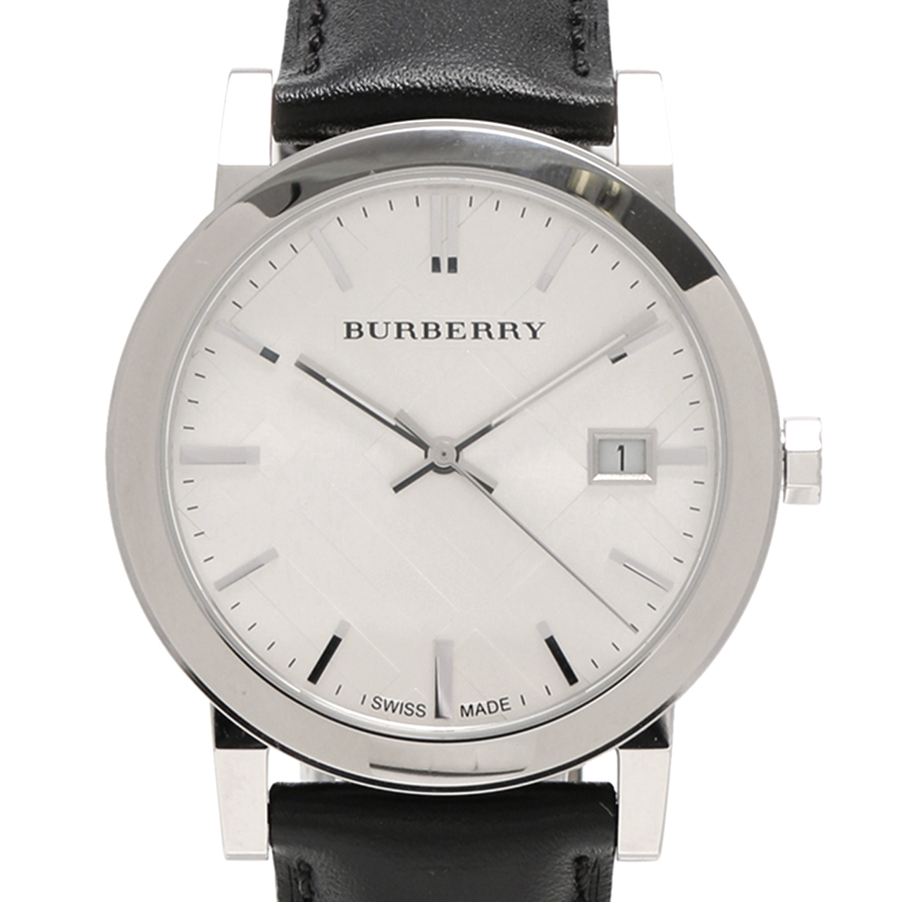 [9.8新]博柏利burberry男士石英表真皮表带162510