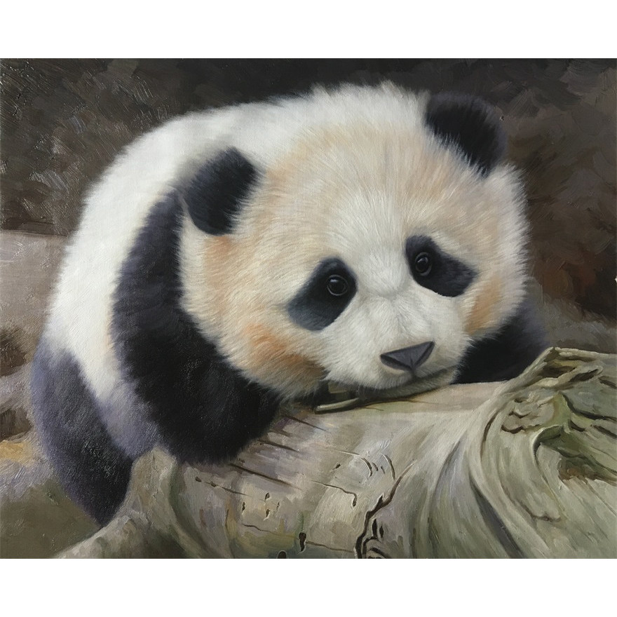 【学院艺术】广州美院 林君华《国宝》布面油画