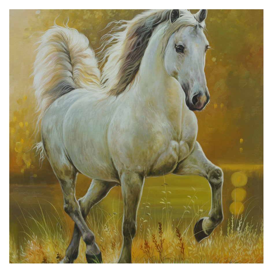 【双十二】匿名拍卖《一马当先》 布面油画