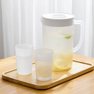 家用冷水壶耐高温食品级塑料大容量凉水壶水杯果汁茶饮料桶泡茶壶