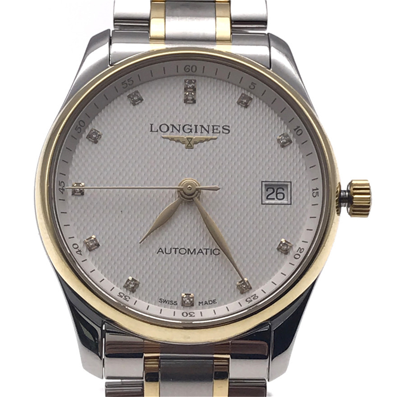 0新]浪琴名匠系列日历钻石刻度自动机械男表l2.518.5.77.