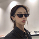 Jennie同款墨镜酷黑女潮ins小脸款街拍个性太阳眼镜猫眼豹纹复古