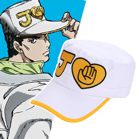 jojo的奇妙的冒险 空条承太郎kujo jotaro 白色帽子 cos动漫周边