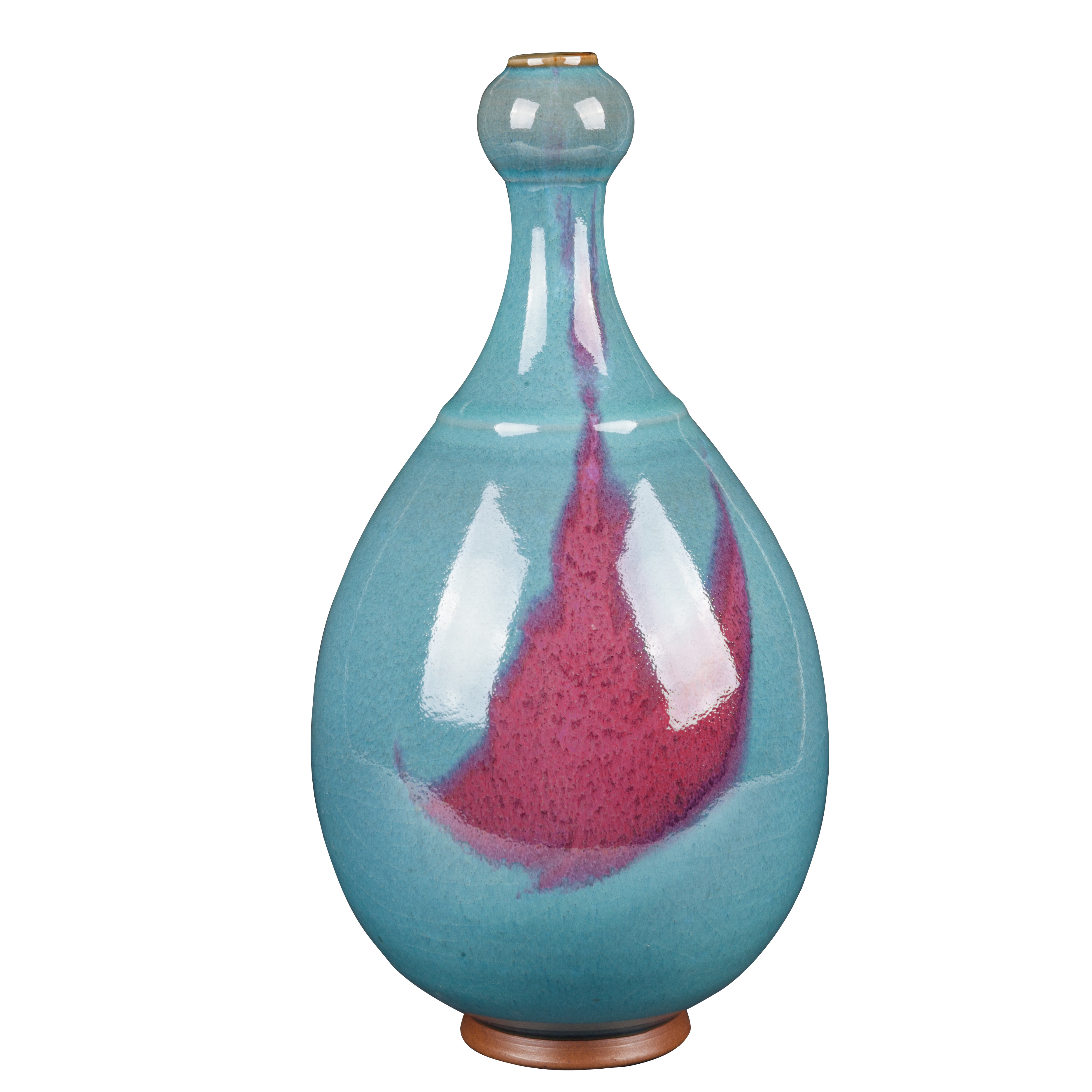 蒜头瓶 王建伟宋元珍宝坊钧瓷精品 手拉坯工艺