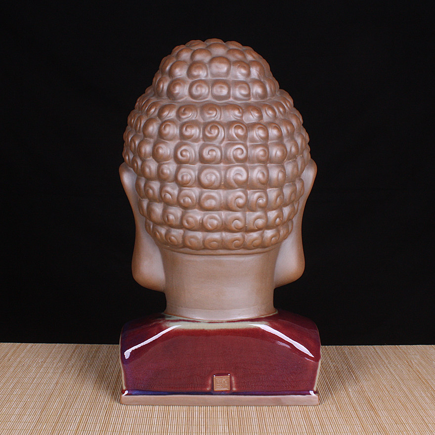 钧瓷佛像 矿石釉色自然窑变 造像大师苗幸伟匠心营造 原产地精品