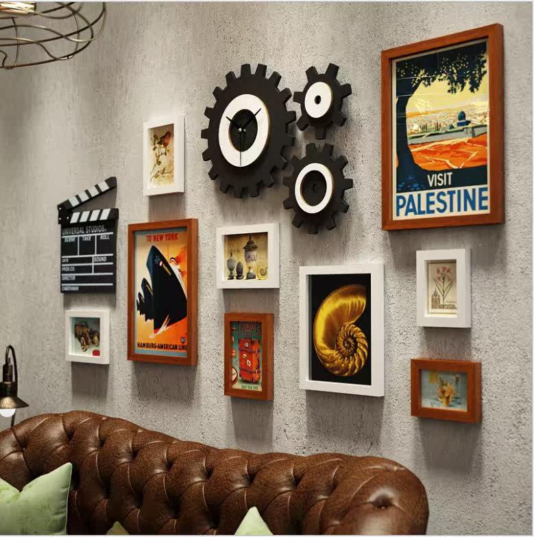 新款复古工业风酒吧墙面装饰个性创意壁饰烧烤店饭店墙壁新品上市_不