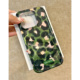 绿色豹纹适用苹果16手机壳iPhone15promax晕染14新款12华为mate60荣耀200小众vivox100小米13防摔oppo创意k70
